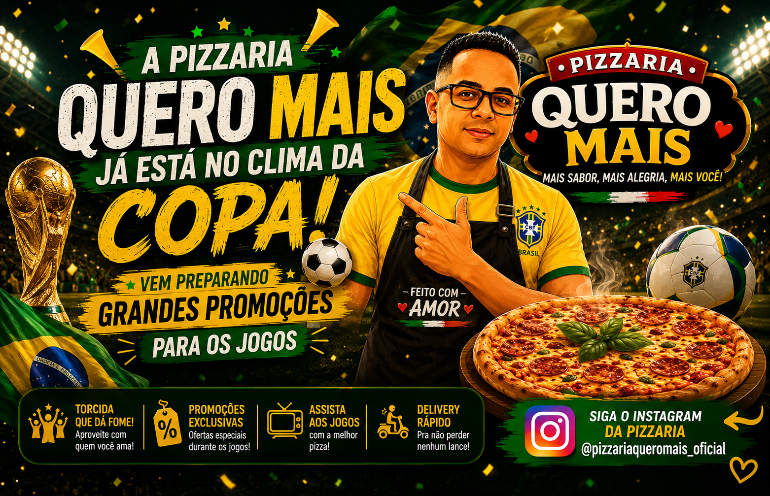 Pizzas em promocao Quero Mais